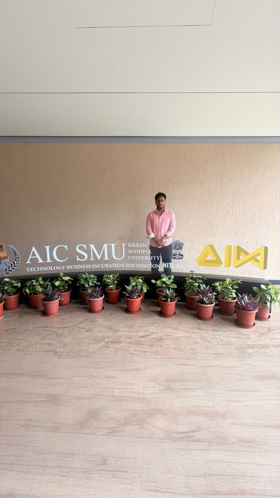 Bivek at AIC-SMUTBI, Sikkim Manipal University
